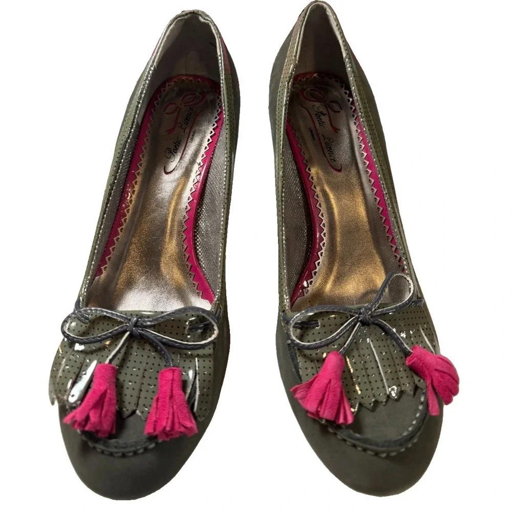 Poetic Licence London US 9 Kiltie Tassel Loafer Pumps Whimsigoth Retro Heels